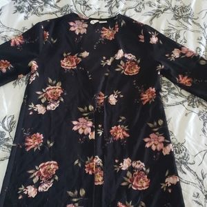 Girls Floral Kimono SIze L